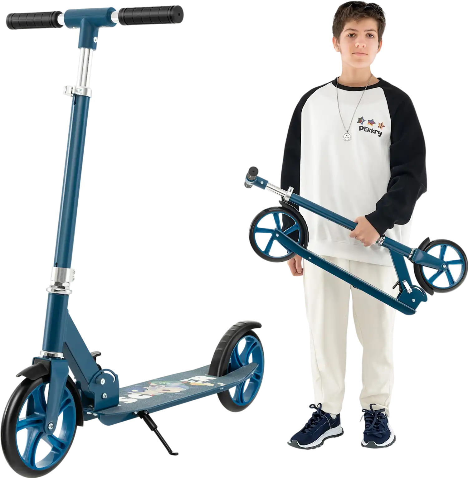 Costway Folding Aluminum Alloy Kick Scooter 3 Adjustable Heights 25346879 New