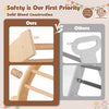 Kids climbing arch with cushion, solid wood construction, anti-tip feet, designed for safe play and learning.