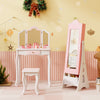 Kids Jewelry Cabinet with Full-Length Mirror and Foldable Drawer - Gallery View 5 of 10