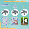 Kids picnic table set with removable bins and a foldable umbrella, perfect for outdoor play and activities.
