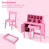 Kids study desk and chair set in pink with hutch, storage cabinet, and ergonomic chair for ages 3 and up.