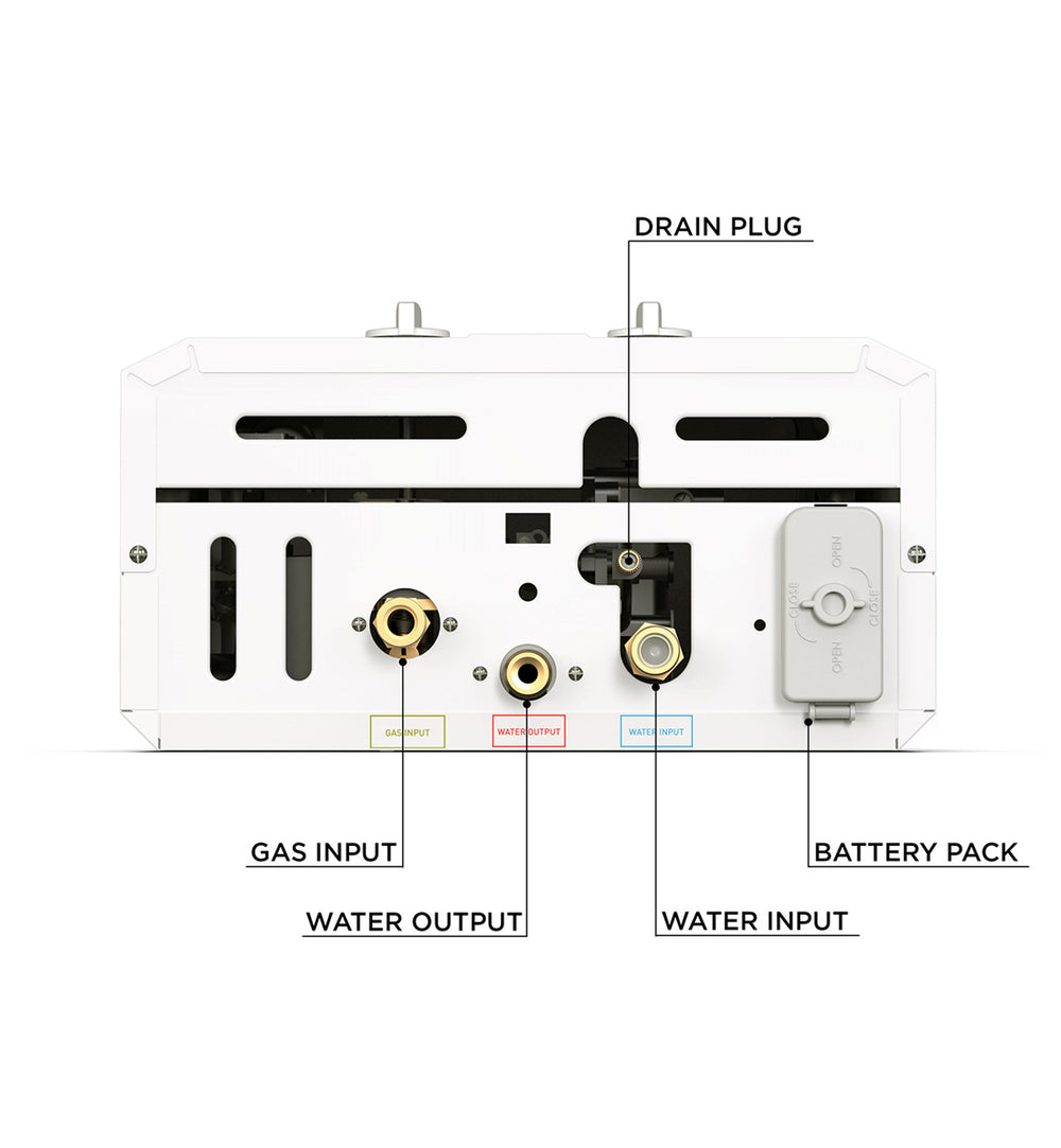 Eccotemp L10 Portable Tankless Water Heater Liquid Propane 3 GPM Outdoor Open Box