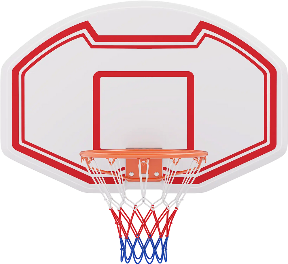 Large Wall Mounted Basketball Hoop with Shatter-proof Backboard