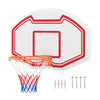 Large wall-mounted basketball hoop with shatter-proof backboard and sturdy metal rim for indoor and outdoor play.