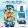 Lightweight body board with multicolor design, 60/40 rail, XPE deck, and HDPE bottom for speed and control in water.