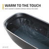 Anzzi Deep Soaking Bathtub 67 x 32 in. Rectangle Freestanding Stone Resin New