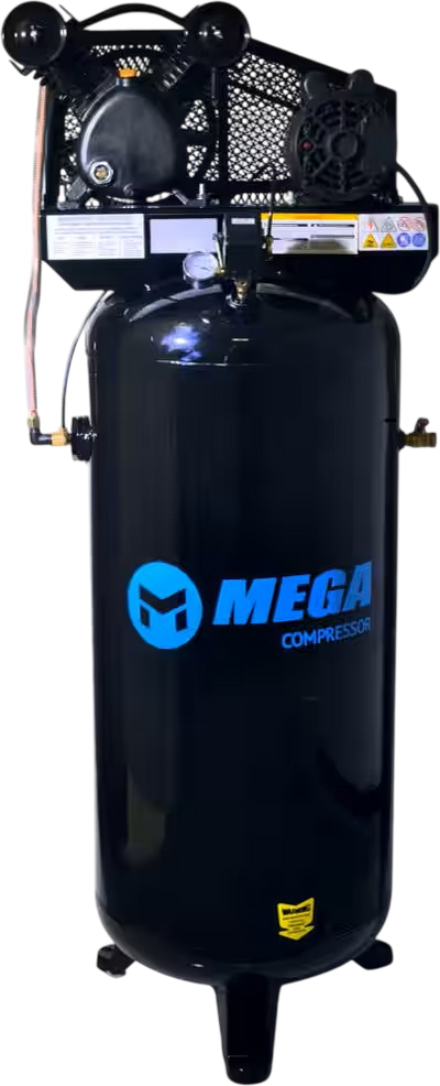 Mega Compressor Electric Air Compressor 60 Gal. Vertical 3 HP 135 PSI Single Stage MP-6060VUC New