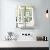 Double-sided HD bathroom mirror cabinet with lights, featuring adjustable shelves and anti-fog function for daily use.