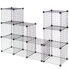 42" x 14" x 56" DIY 12-Cube Metal Grid Wire Storage Cubes - Gallery View 10 of 16