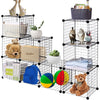 42" x 14" x 56" DIY 12-Cube Metal Grid Wire Storage Cubes - Gallery View 7 of 16