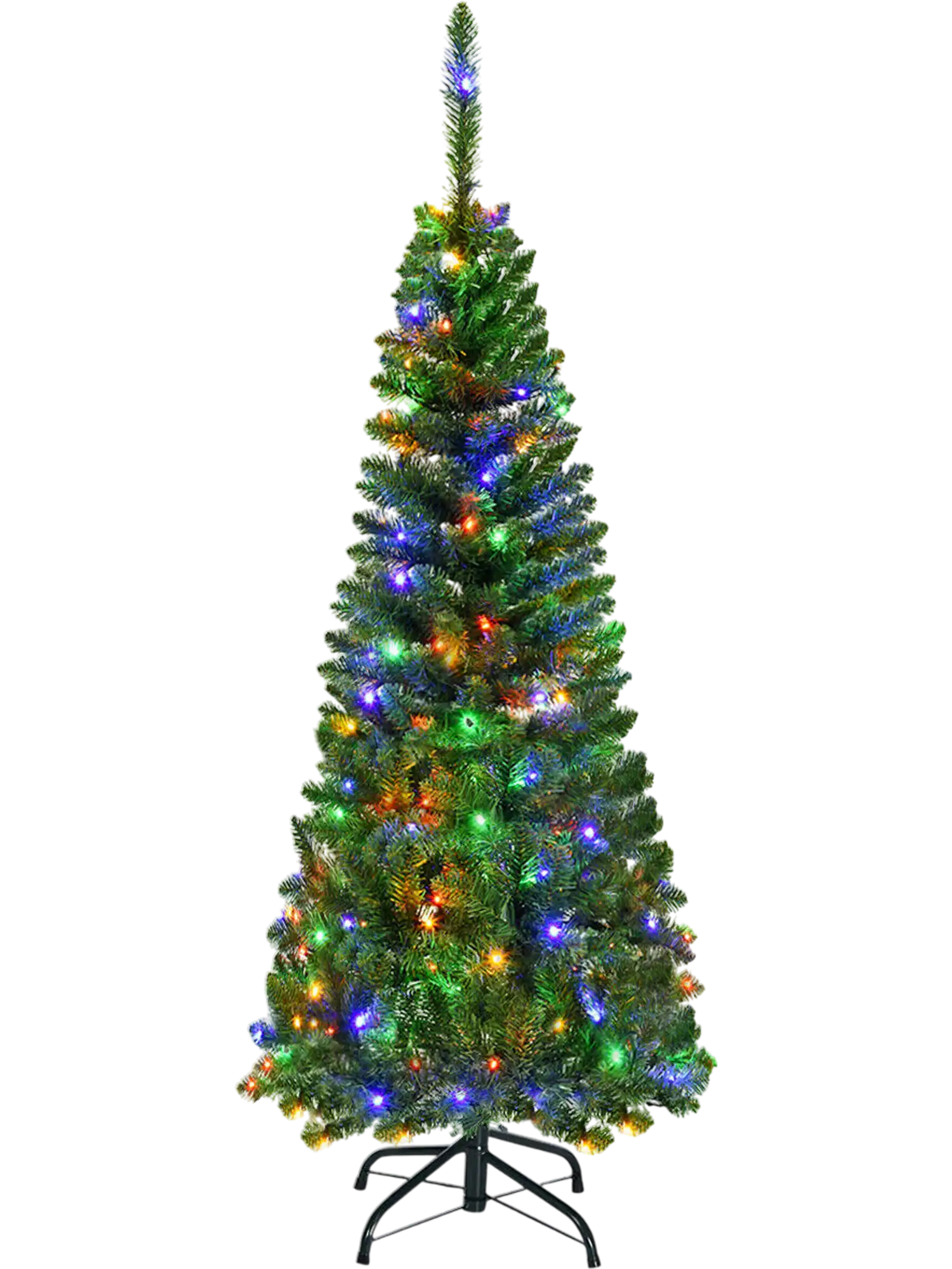 Costway Prelit Pencil Christmas Tree 4.5/6.5/7.5' 250 LED Lights 53491608 New