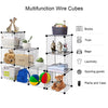 42" x 14" x 56" DIY 12-Cube Metal Grid Wire Storage Cubes - Gallery View 2 of 16