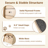 Large cat exercise wheel with solid plywood frame, small gaps for claw protection, and wide base for stability.