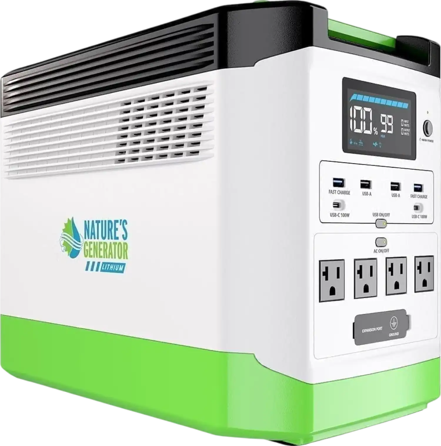 Nature's Generator 1440Wh/1800W Lithium 1800 Power Station Portable New
