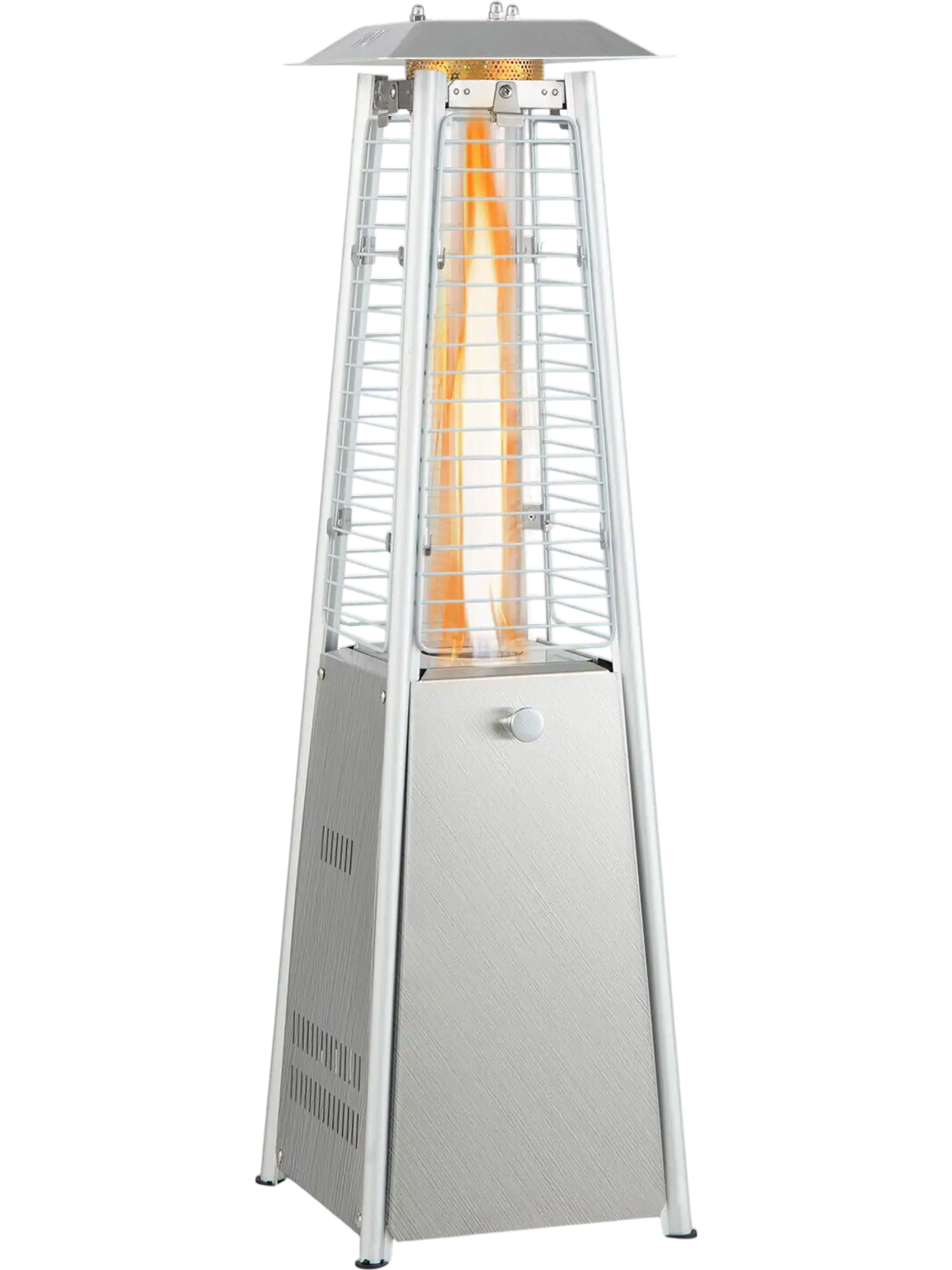 Costway 10000 BTU Portable Stainless Steel Tabletop Patio Heater Glass Tube 89364172 New