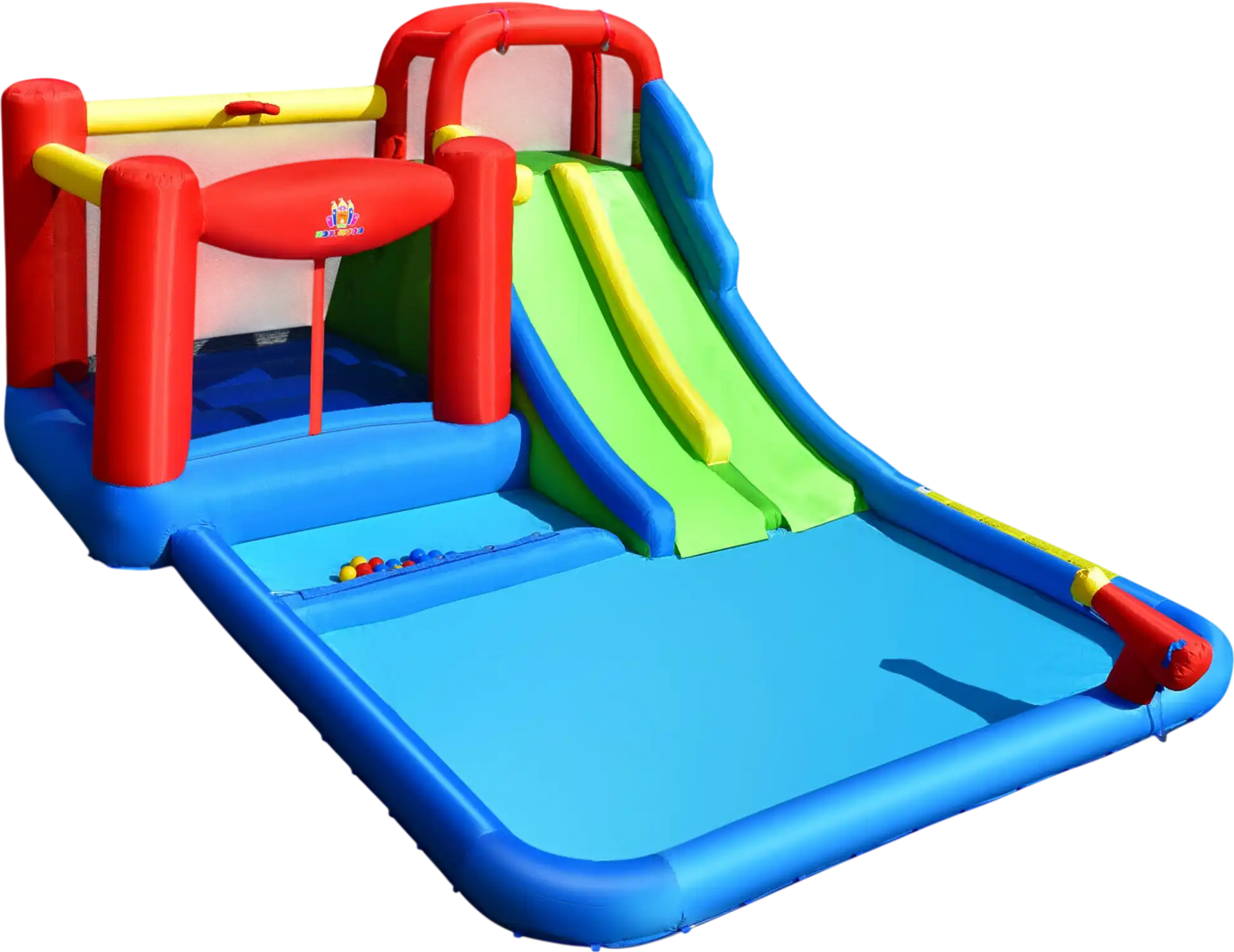 Costway Inflatable Water Slide for Kids Ocean Balls 85296304 New
