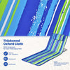 Thickened oxford cloth beach lounge chair mat set with adjustable recline, ideal for outdoor sunbathing and relaxation.