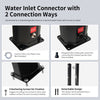 Water inlet connector for the 7.2 feet solar heated shower, featuring two connection ways and 4 anchoring screws for.