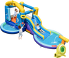 Inflatable Ocean-Themed Bounce House with 680W Blower and 2 Pools