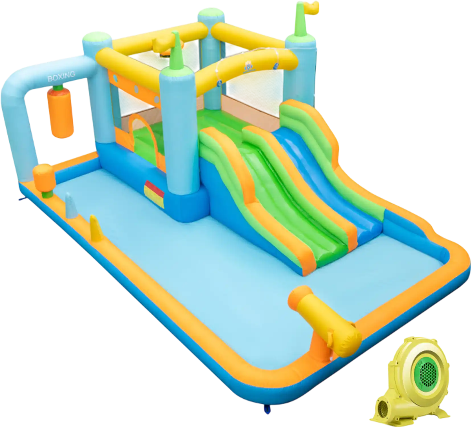 Costway Inflatable Water Slide Kids 3-10 Years w/ 735W Blower 63428971 New