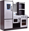 Kids Wooden Modern Kitchen Cooking Pretend Play Set