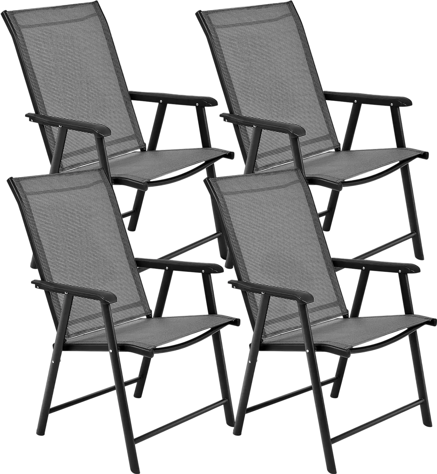 Costway 4-Pack Patio Portable Folding Chairs Outdoor Camping 90324756 New