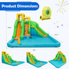 Kids inflatable water park bounce house with slides, bright colors, made of premium oxford, ideal for garden fun.