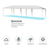 Spacious 10 x 30 feet gazebo canopy tent with waterproof PE, stable steel frame, ideal for outdoor activities and.