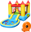 Inflatable Kids Slide Bounce House with 580w Blower