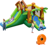 Kids Inflatable Jungle Bounce House Castle with 735W Blower