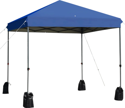 Costway 8' x 8' Outdoor Pop-Up Canopy Tent w/ Roller Bag & Sand Bags 53206971 New