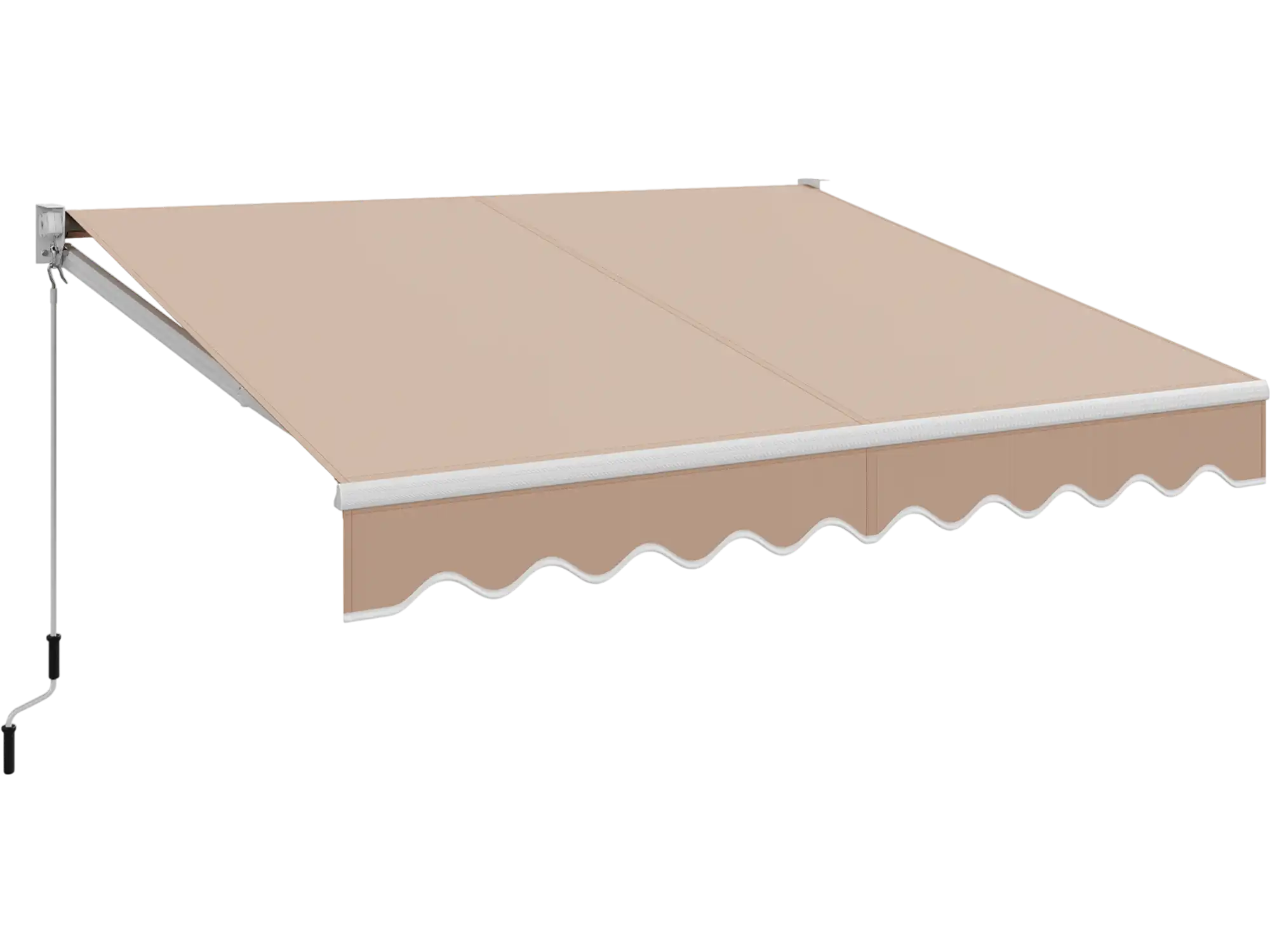 Costway 10' x 8.2' Retractable Awning Manual Crank 91638542 New