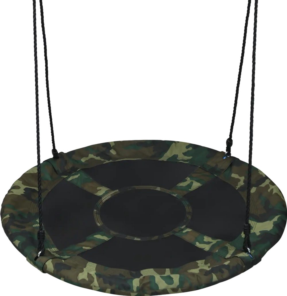 40 Inch Flying Saucer Tree Swing Outdoor Play Set with Adjustable Ropes Gift for Kids