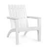 Outdoor Durable Patio Acacia Wood Adirondack Lounge Armchair-White - Gallery View 1 of 11