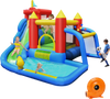 Inflatable Bounce House Splash Pool with Water Climb Slide Blower included