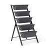 5-tier raised garden bed with durable PP material and iron frame, perfect for flowers and vegetables with excellent.