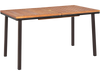 55 Inch Patio Acacia Dining Table with Umbrella Hole