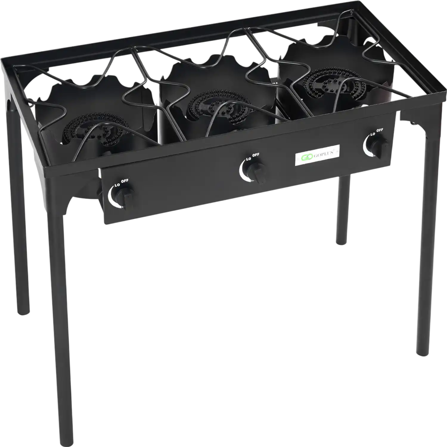 Costway Portable Propane 3 Burner Gas Cooker Grill 225000 BTU 14627305 New
