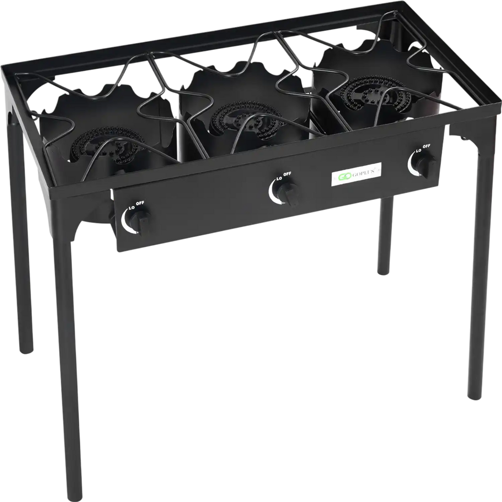 225000 BTU Portable Propane 3 Burner Gas Cooker