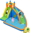 Kids Inflatable Water Slide Bouncing House with Carrying Bag and 480W Blower