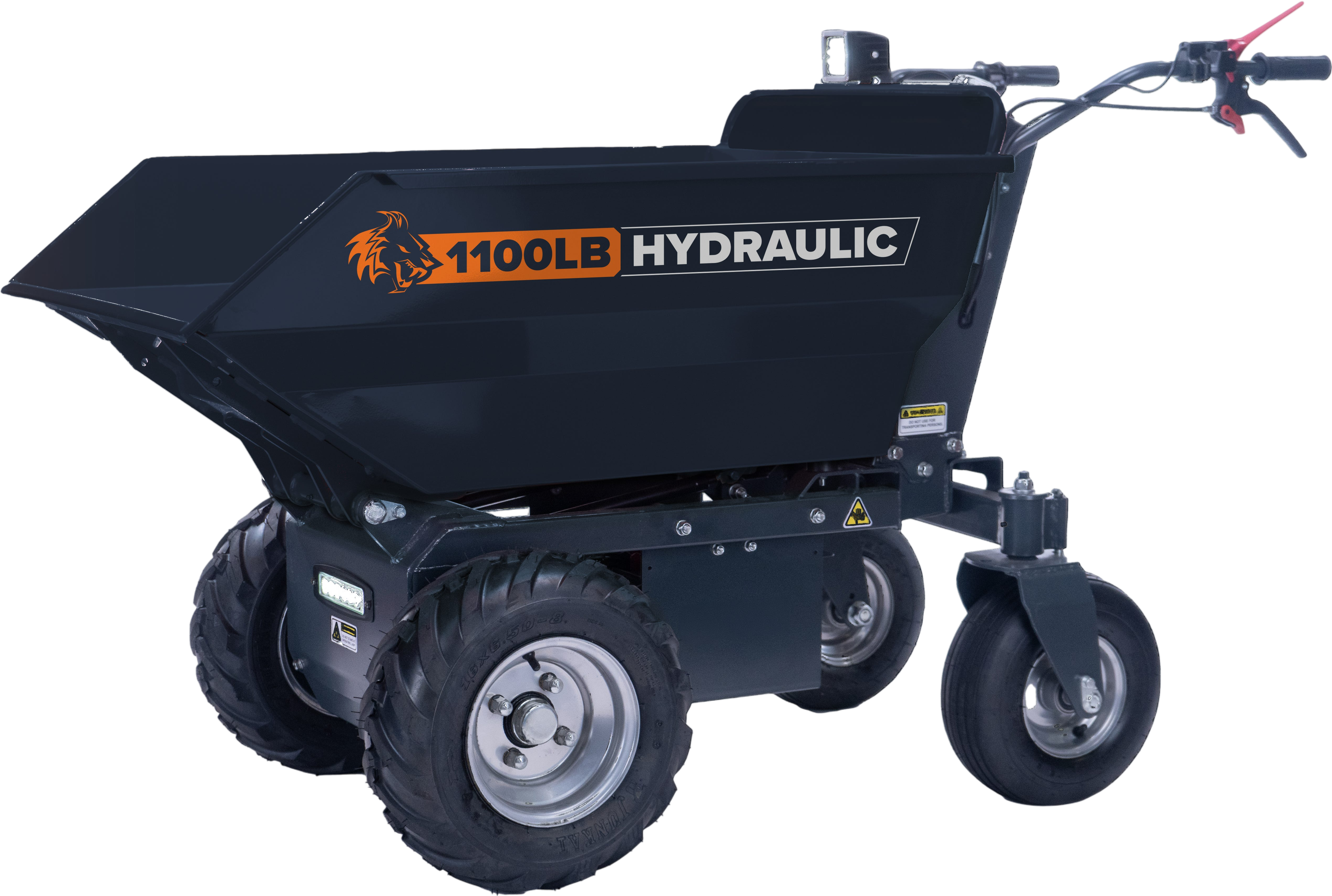 DK2 OPD812 Electric Dump Cart Self-Driving 8 cu. ft. 1100 lbs Capacity 12V New