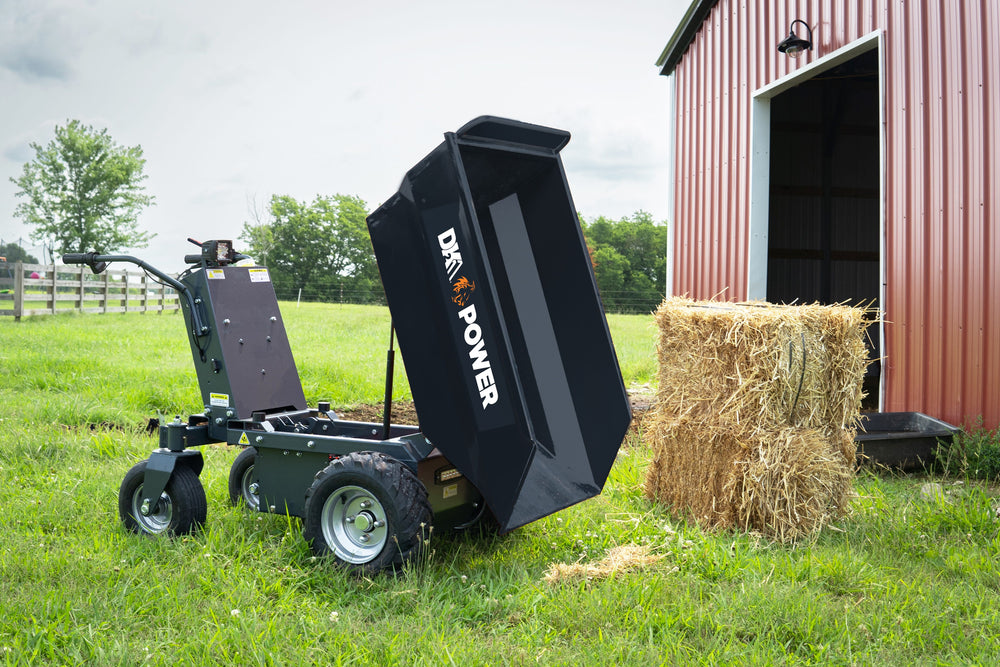 DK2 OPD812 Electric Dump Cart Self-Driving 8 cu. ft. 1100 lbs Capacity 12V New