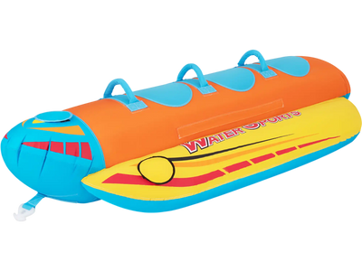 Costway 3-Person Inflatable Banana Boat w/ EVA-Padded Seats & Handles 56489132 New