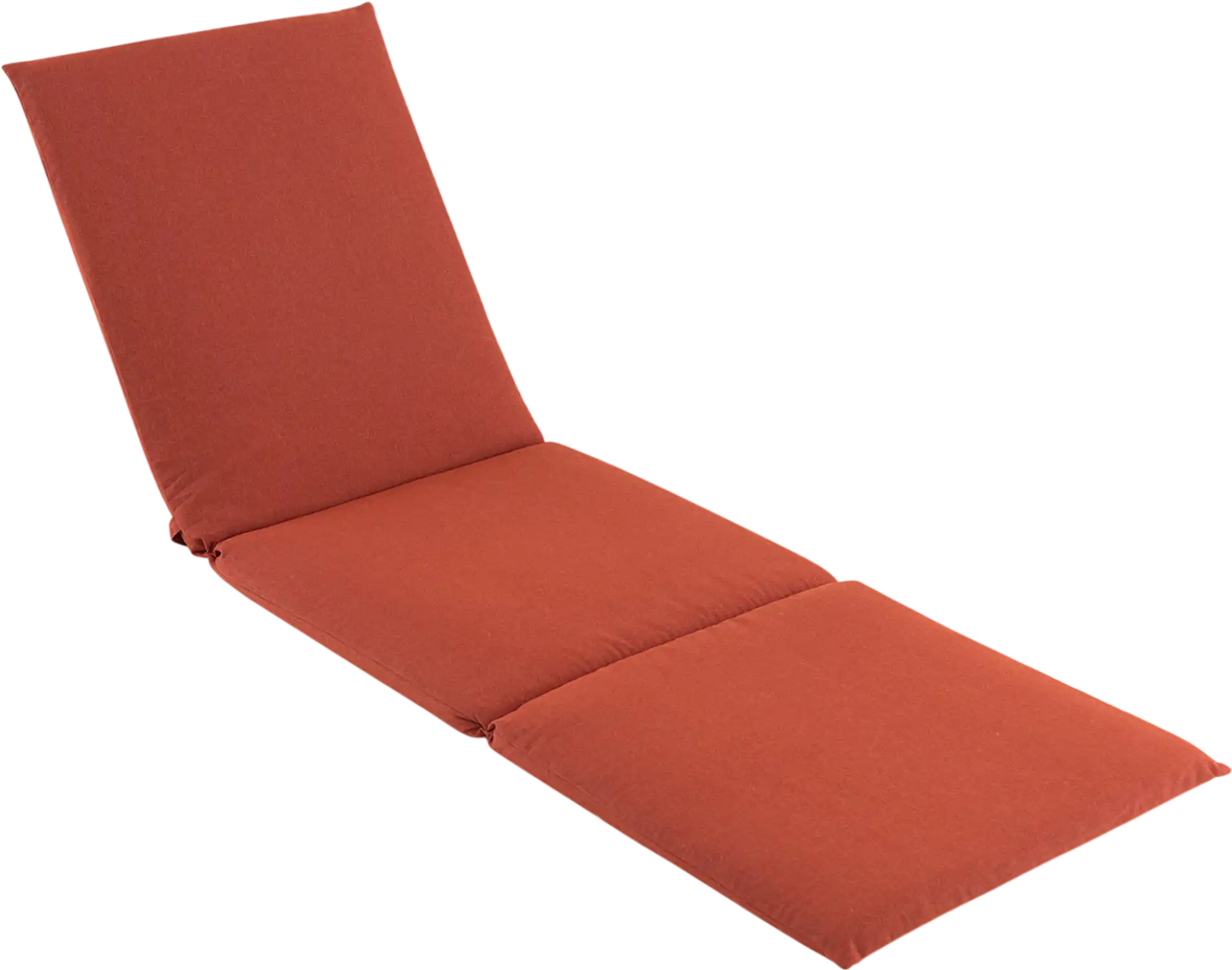 Costway Outdoor Chaise Lounge Cushion Patio Folding Pad Orange 71823495 New