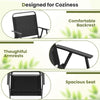 Close-up of outdoor folding chair featuring a breathable seat, comfortable backrest, and rustproof metal frame for.