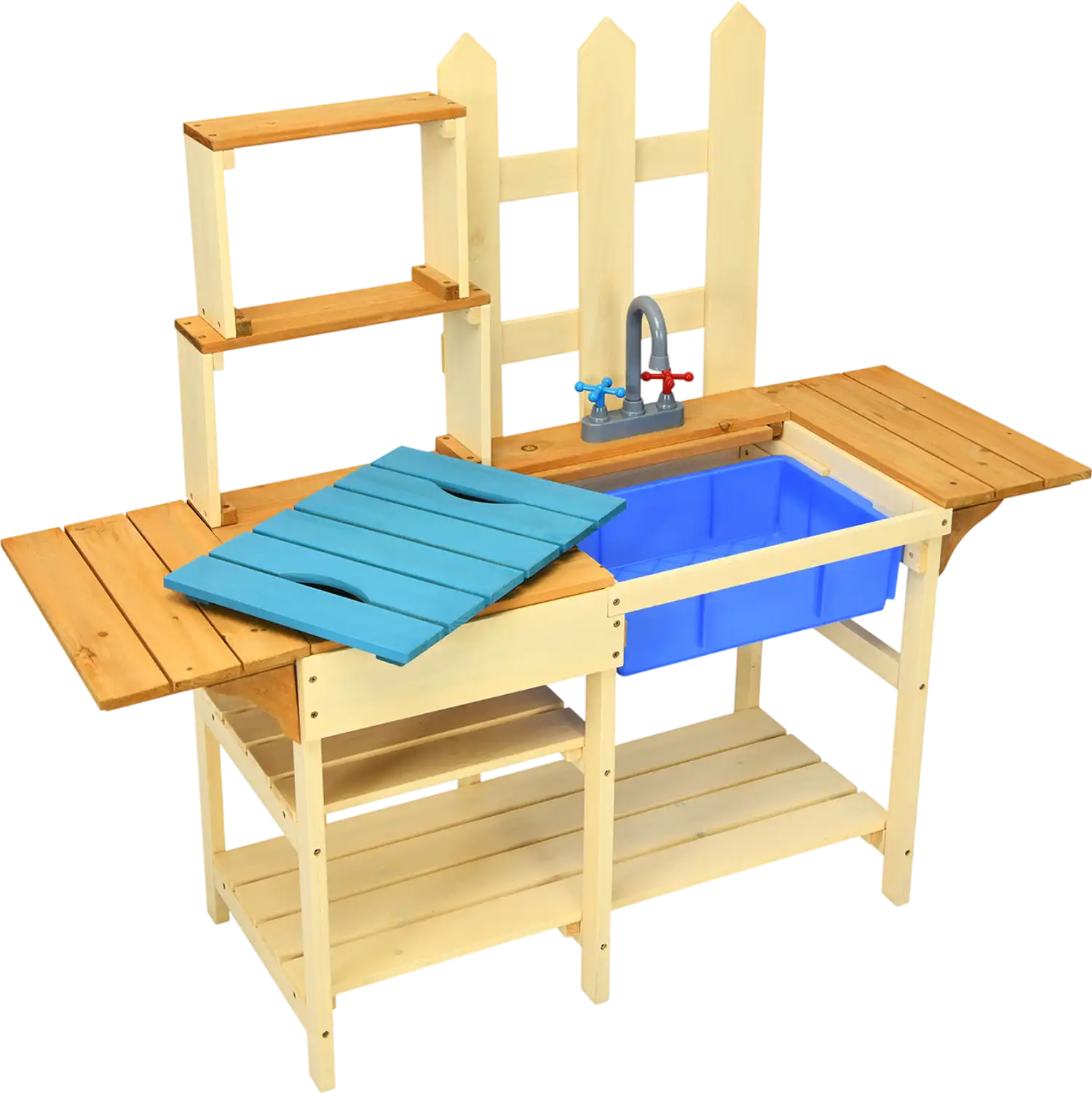 Costway Kids Outdoor Wooden Pretend Play Kitchen Playset 46278039 New