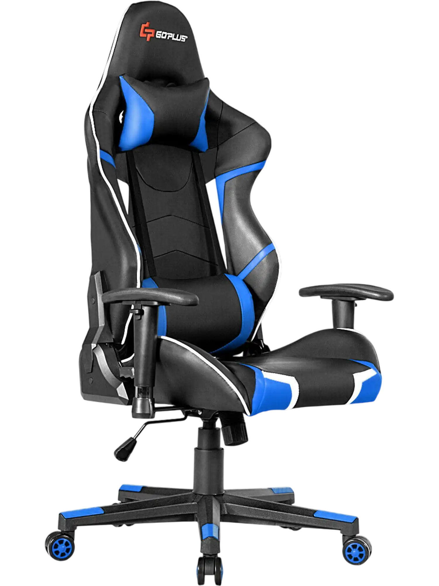 Costway Massage Gaming Reclining Racing Chair Lumbar Support 62105473 New