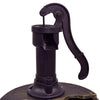 Close-up of the pump for the 2 Tiers Outdoor Barrel Waterfall Fountain, designed for adjustable water flow in gardens.