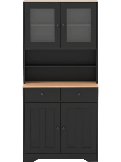 Costway Pantry Cabinet 2 Removable Shelves 624157398 New