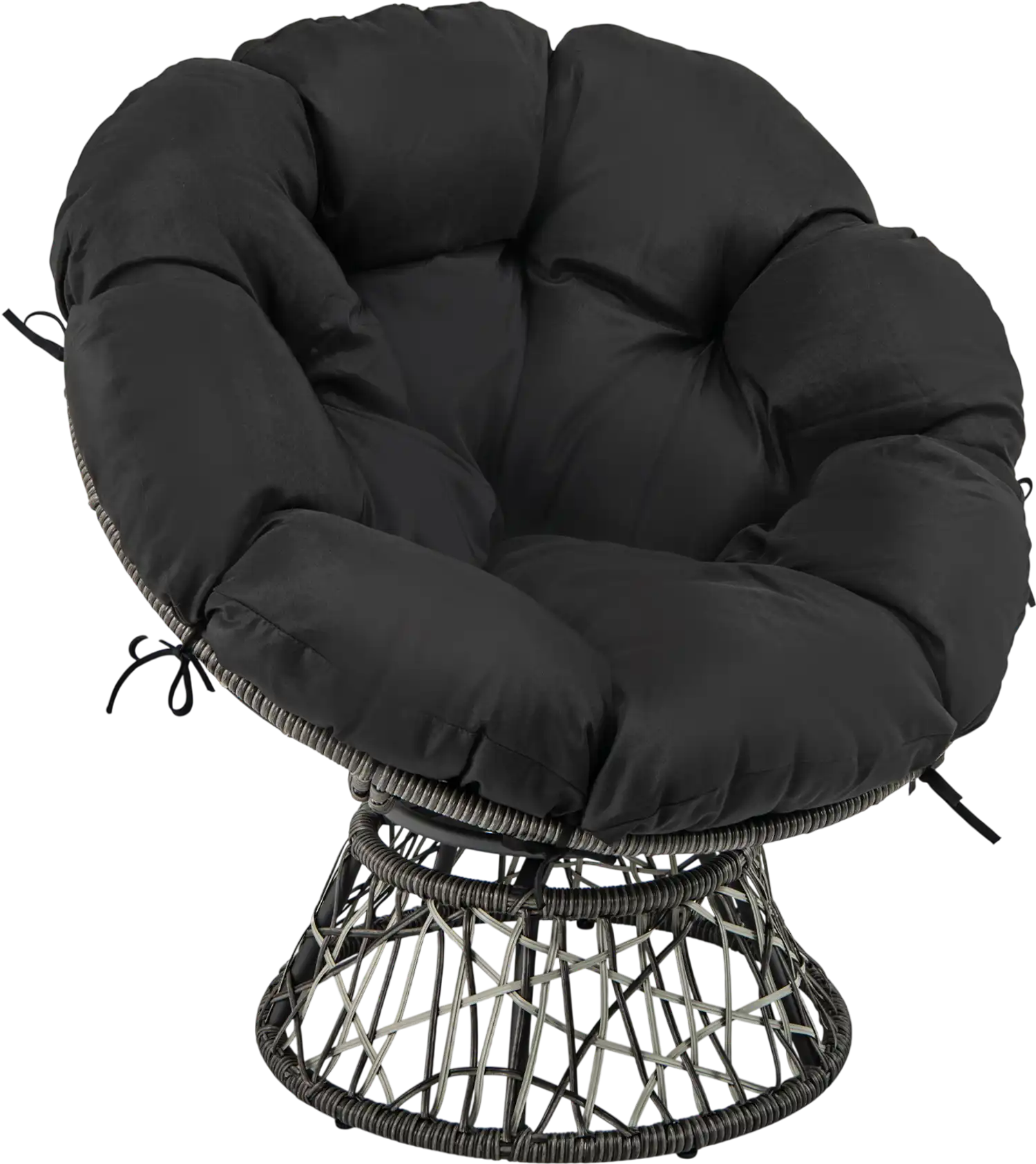 Costway PE Wicker Papasan Chair w/ Removable Thick Cushion 245618379 New